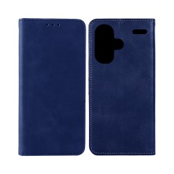 Leather Flip Cover with Internal Pocket For Xiaomi Redmi Note 13 Pro Plus 5G Blue Leather Flip Cover with Internal Pocket For Xiaomi Redmi Note 13 Pro Plus 5G Blue